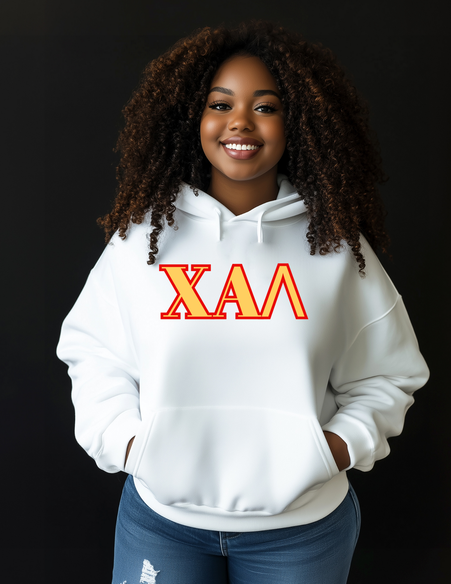 Chi Alpha Lambda White Hoodie