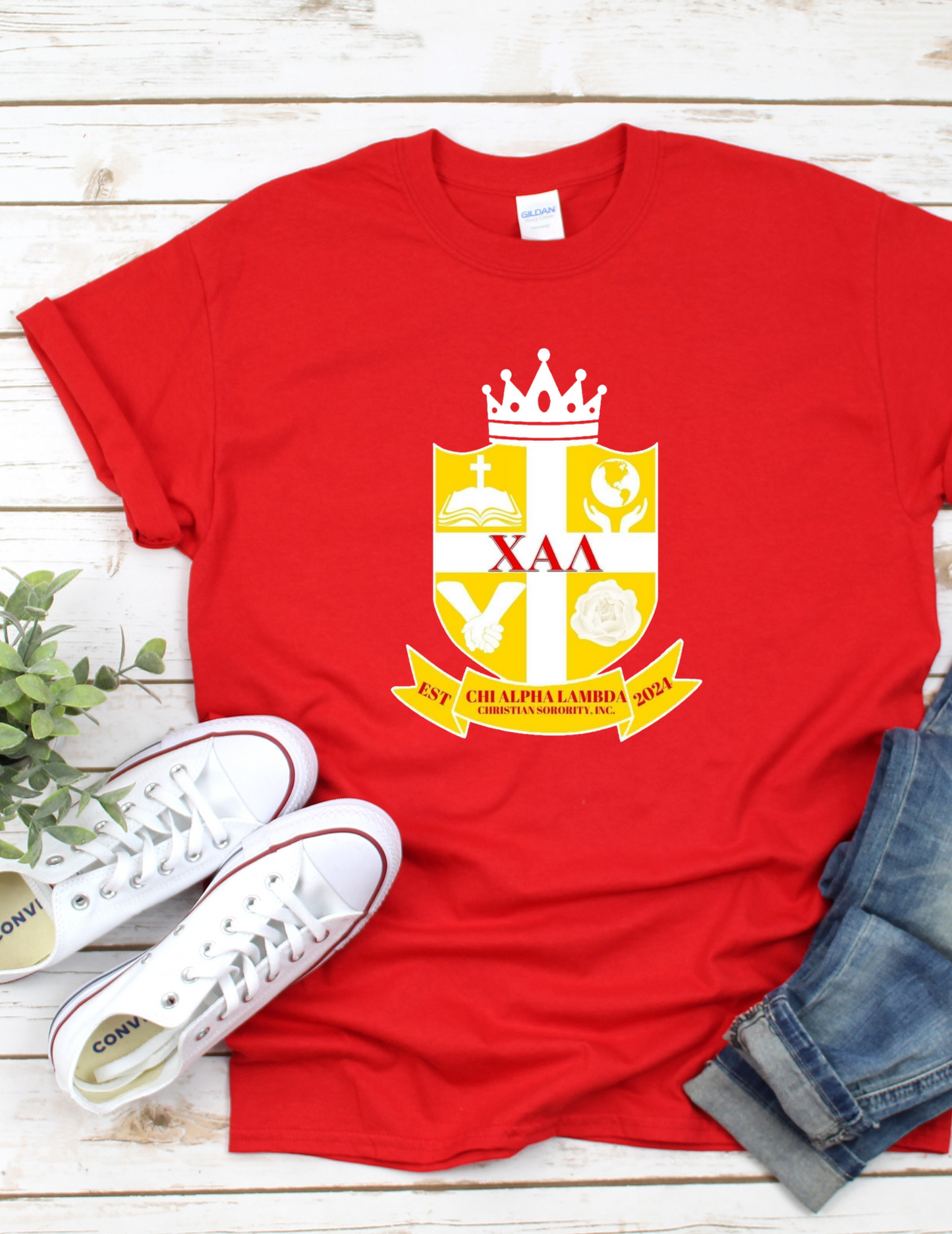 Chi Alpha Lambda T-Shirt Red