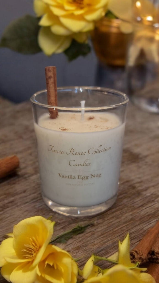 Vanilla Egg Nog w/ cinnamon stick 7 oz Candle