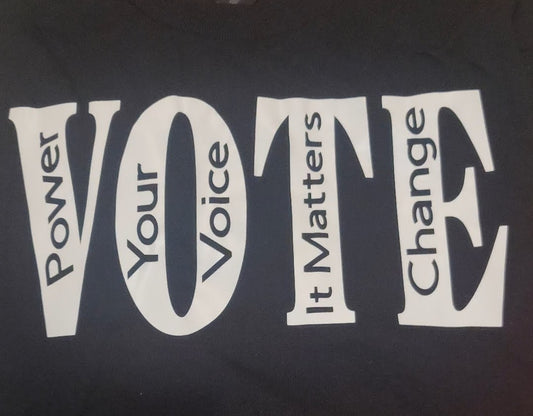 Short Sleeve Vote T-shirt - Black