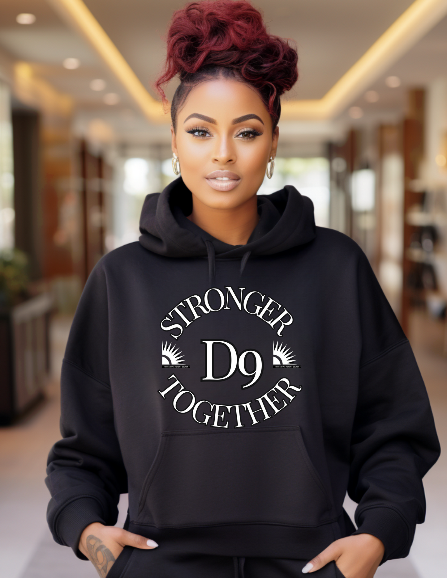 Stronger Together Black Hoodie