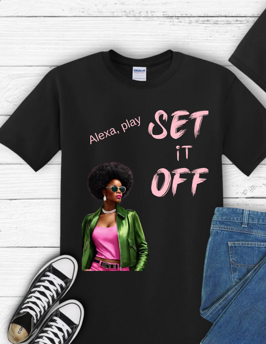 Alexa, play Set it Off unisex Gildan T-shirt